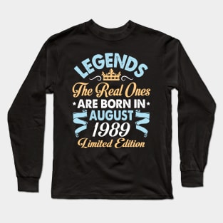 Legends The Real Ones Are Born In August 1979 Happy Birthday 41 Years Old Limited Edition Long Sleeve T-Shirt